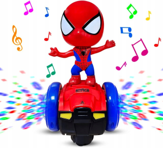Interaktívna tanečná hračka do auta Spider Man so svetlami a hudbou